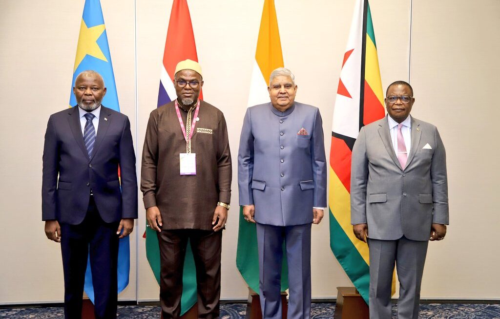 उप राष्ट्रपति ने की कांगो के उप प्रधानमंत्री से मुलाकात