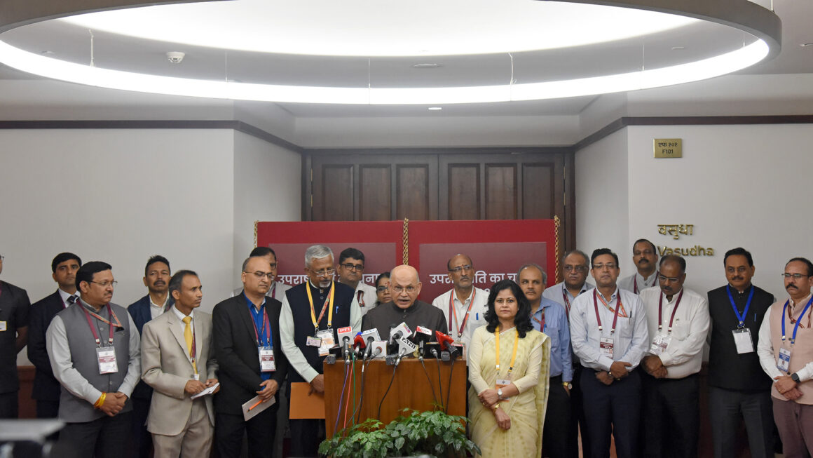 सीपी राधाकृणन उप राष्ट्रपति निर्वाचित घोषित