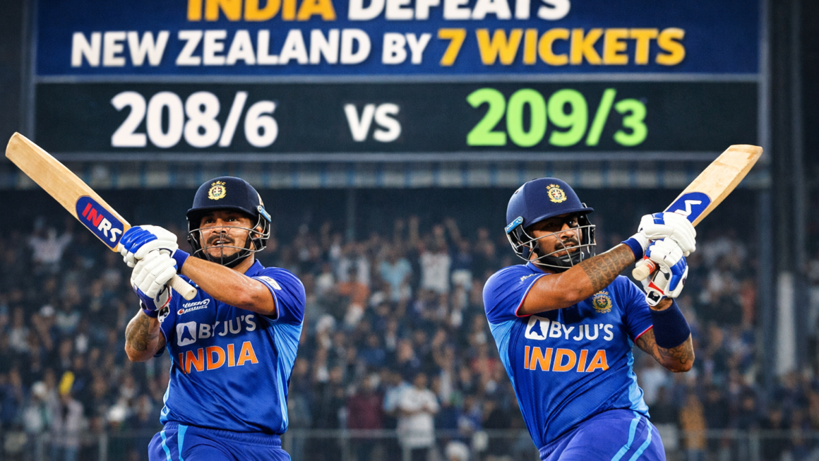 ईशान–सूर्या का तूफान,टीम इंडिया ने 209 रन चेज कर सीरीज में बनाई 2-0 की अजेय बढ़त