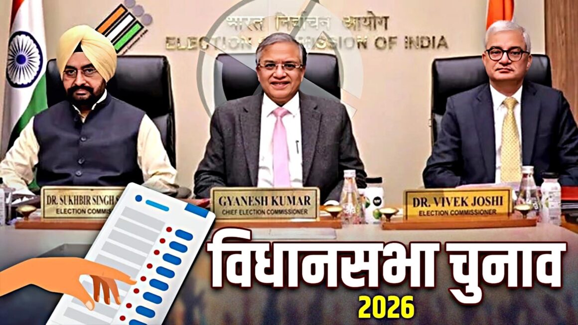 पांच राज्यों में विधानसभा चुनाव का ऐलान: बंगाल में दो चरणों में मतदान, 4 मई को आएंगे नतीजे